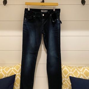 T Five jeans size 9 with rhinestones for accents.